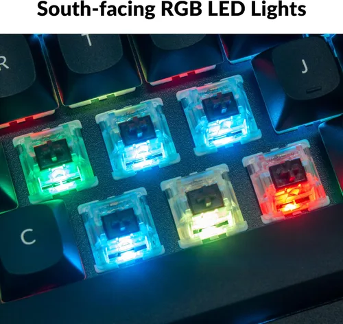 Vista 5 de Keychron Q5 RGB Teclado mecánico personalizado con cable, 96% de diseño QMKVIA macro programable para Mac Windows Linux, interruptor Gateron G Pro