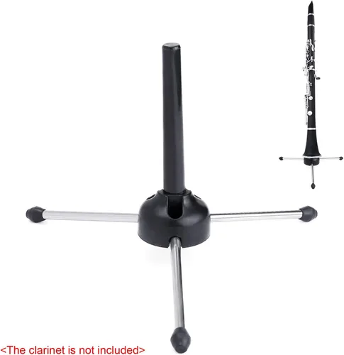 Vista 8 de Andoer Soporte de trípode portátil plegable para oboe flauta clarinete saxofón recto instrumento de viento