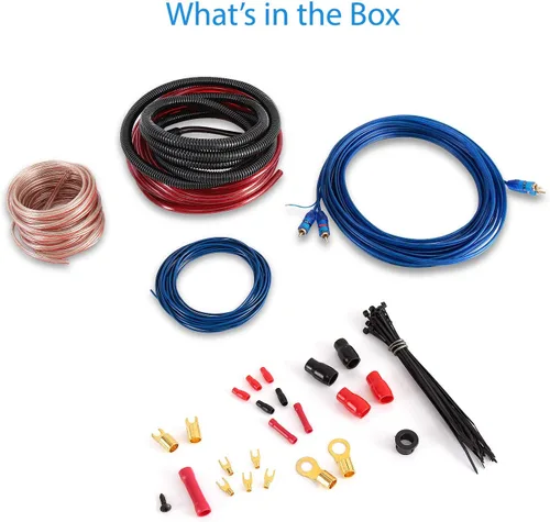 Vista 7 de Legacy Kit de cableado de audio para automóvil, conexión de amplificador de 1600 vatios para unidad principal de batería con cable de alimentación