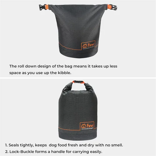 Vista 6 de Bolsa de viaje para comida de perros FXW, de gran capacidad para almacenamiento de croquetas de viaje, perfecta para viajes en RV, camping