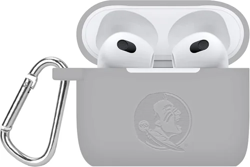 Vista 9 de AFFINITY BANDS Florida State Seminoles - Funda de silicona grabada compatible con Apple AirPods Gen 1 y 2 (granate)