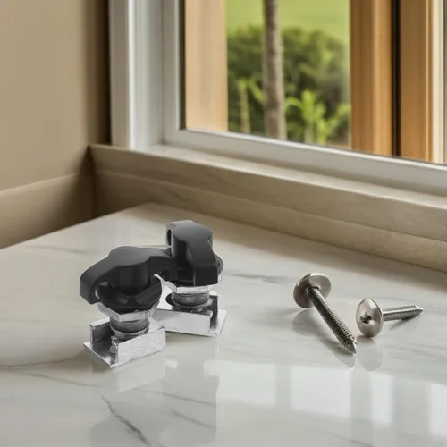 Vista 5 de Cabilock 2pcs Zinc Alloy T-Handle Locks with Base, Mechanical Cam Cabinet Latch Lock Set for Toolbox, Electrical Panel, Vehicle and Truck Equipment