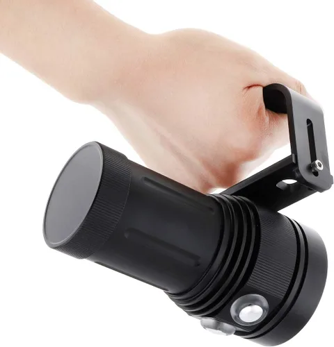 Vista 7 de SecurityIng Linterna de video de buceo con luz roja UV blanca, ángulo de haz amplio de 120 grados, fotografía subacuática, linterna de buceo