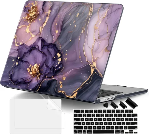 Vista 41 de DONGKE Funda para MacBook Air M4 de 13.6 pulgadas 2025 2024 2023 2022 Modelo A3240 A3113 A2681 M3 M2 Chip, carcasa rígida de plástico con Touch ID