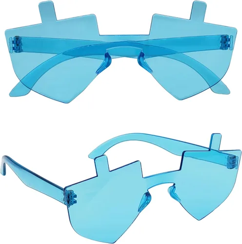 Vista 7 de Hanukkah Dreidel en forma de gafas, disfraz de disfraz, juego de simulación