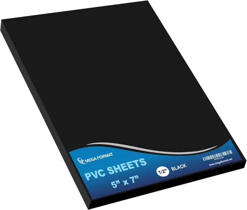 Vista 101 de Mega Format Hojas de plástico de PVC expandido, hoja blanca rígida de 8.5 x 11 pulgadas para manualidades, señalización y exhibiciones, tablero