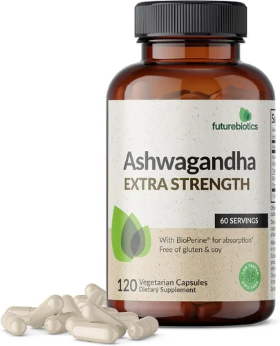 Vista 11 de Futurebiotics Ashwagandha - Soporte extra fuerte para el estrés y el estado de ánimo con BioPerine - Fórmula sin OMG, 100 cápsulas vegetarianas