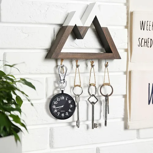 Vista 5 de Junkin Reloj de bolsillo de cuarzo de 2 piezas con hebilla de llave redonda llavero clip en reloj portátil unisex