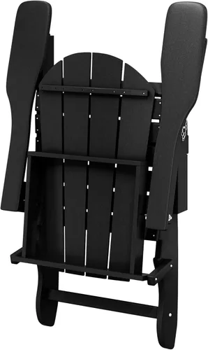 Vista 8 de Westin Outdoors Laguna WO Home - Silla plegable Adirondack para exteriores, muebles retro tradicionales para el hogar, para playa, balcón, patio