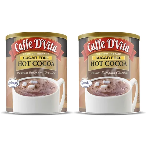 Vista 9 de Caffe D'Vita Mezcla de cacao caliente - Mezcla de chocolate caliente, sin gluten, baja en grasa, sin colesterol, sin aceites hidrogenados, sin