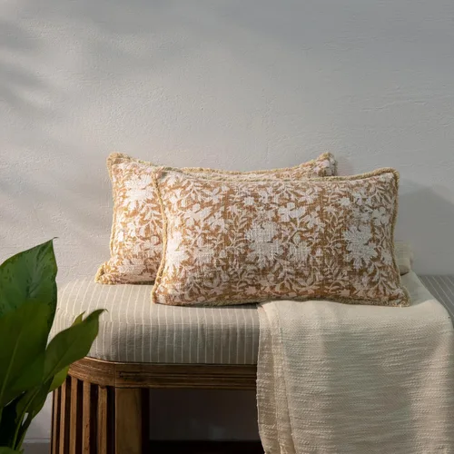 Vista 25 de Juego de 2 fundas de almohada decorativas (marrón ladrillo, 18 x 18 pulgadas (paquete de 2))