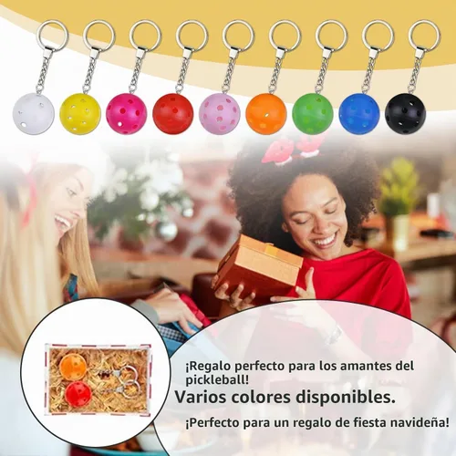 Vista 7 de Llaveros de pickleball - Mini adornos para amantes 18-Pack
