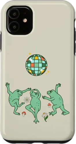Vista 8 de Funny Frog Disco Dance 70s 80s Groovy Hippie Funky Party Case para iPhone 16