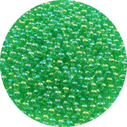 Vista 16 de 2000 cuentas redondas acrílicas de 0.157 pulgadas (0.157 in), cuentas espaciadoras de colores AB con agujero para bricolaje, pulseras, collares