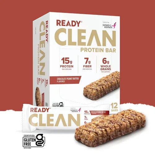 Vista 4 de Ready Paquete de barras de proteínas – Snack alto en proteínas con 0.55 onzas de proteína de suero de leche, con semillas de lino y omega-3 para una