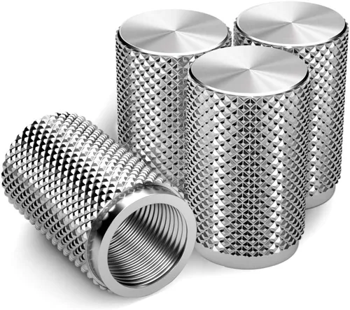 Vista 12 de STEEL HAWK Tapas de válvula de neumático de acero inoxidable con grabado CNC de precisión, resistentes al óxido, fugas y polvo con sello de junta