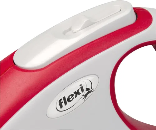 Vista 4 de Flexi Nueva cinta de confort gris y rojo grande 16.4 ft retráctil perro correa para perros de hasta 132.3 lbs/132 libras