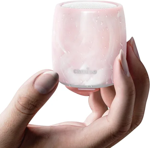 Vista 9 de Altavoz impermeable, pequeño altavoz Bluetooth con sonido estéreo y graves robustos, mini altavoces con llamada manos libres, IPX7 impermeable