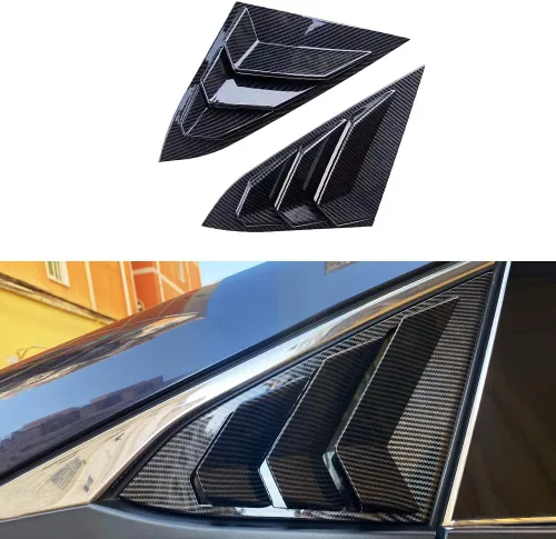 Vista 8 de Cubierta decorativa para ventana lateral trasera Honda Civic de 10ª generación 2016-2021, rejillas de ventilación de aire trasera, accesorios