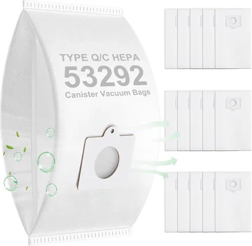 Paquete de 15 bolsas de vacío tipo Q/C HEPA para limpiadores de recipientes Kenmore Modelos # 81214, 81414, 81615, 81714, 21814, BC2005, BC3005,