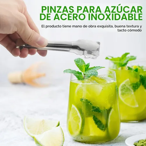 Vista 4 de Pinzas de servir, Pinzas para buffet, ACAUTO Pinzas de acero inoxidable para servir alimentos, Pinzas mini para aperitivos, Juego de 6