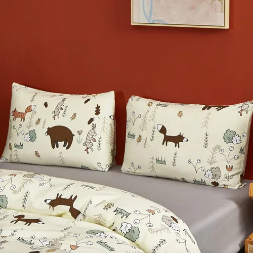 Vista 497 de CLOTHKNOW Juego de edredón de 3 piezas a cuadros color beige óxido, tamaño Full, juego de ropa de cama de cuadros edredón terracota con 2 fundas