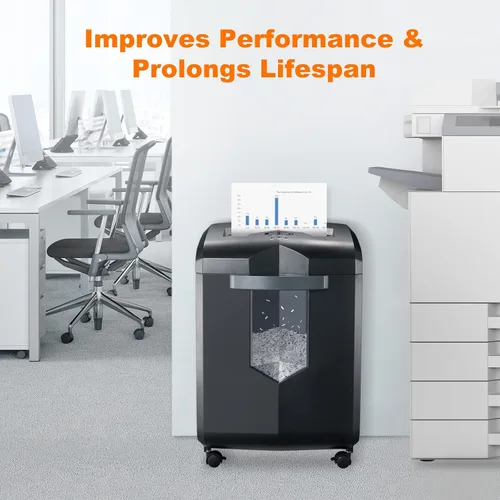 Vista 7 de Bonsaii Hojas lubricantes para trituradoras de papel, paquete de 12 (8.4 x 5.9 pulgadas/pieza)