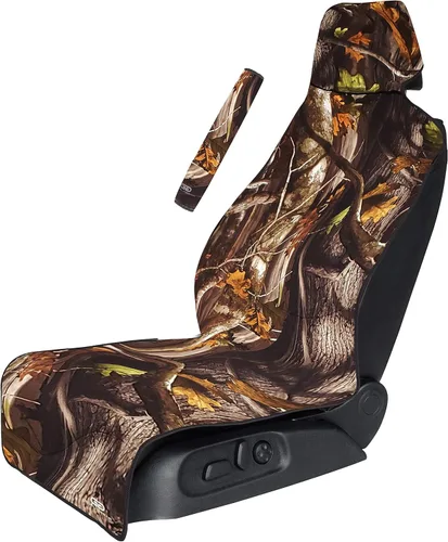 Vista 13 de Gorla Gear - Paquete de 2 fundas de asiento de automóvil, de neopreno, antideslizantes, de alta calidad, ajuste universal, impermeable, resistente a