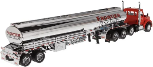Vista 6 de Diecast Masters Kenworth T880 SBFA DayCab - Camión tractor tándem de eje empujador con Heil FD9300/DT-C4 remolque de petróleo y líneas de tanque