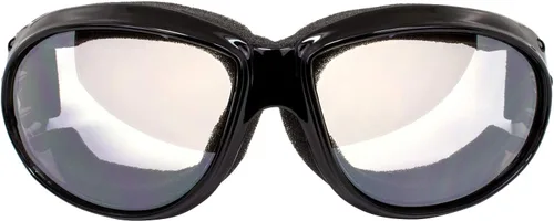 Vista 2 de Global Vision Gafas de sol para motocicleta, ATV, motocross, 2 pares de lentes transparentes para espejo y espejo de conducción