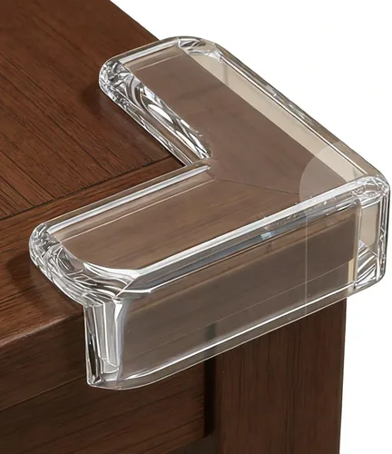 Vista 10 de Paquete de 12 protectores de esquina para bebé, protectores de esquina transparentes, protector de esquina de muebles y parachoques de seguridad