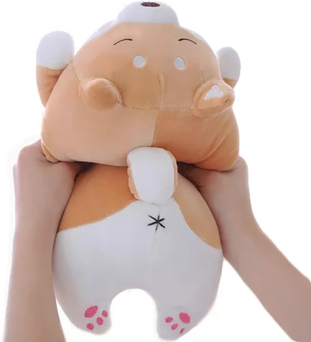 Vista 12 de Almohada para abrazar de peluche Shiba Inu, suave perro corgi, animales de peluche, juguetes, regalos para San Valentín, Navidad, cumpleaños, cama