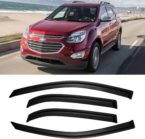 Vista 13 de Visor de ventana para Toyota Tacoma de cabina doble 2005-2015, protectores de lluvia de canal abierto, deflector de ventilación, protector solar