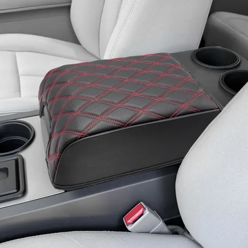 Vista 19 de KBH Funda para reposabrazos de consola central para F150 XL XLT 2004-2014, Lincoln Mark LT 2006-2008, Ford Expedition 2007-2017, cojín de tapa