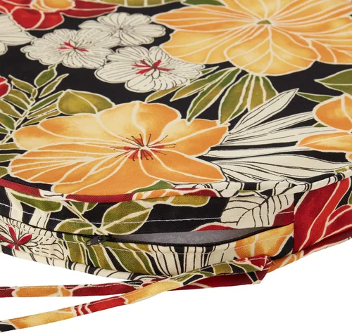 Vista 3 de Greendale Home Fashions Aloha - Cojín de asiento reversible redondo de 18 pulgadas, para exteriores, 2