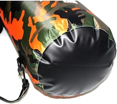 Vista 5 de Bolsa seca impermeable de PVC – Bolsa de almacenamiento seca ligera con tapa enrollable – Múltiples opciones