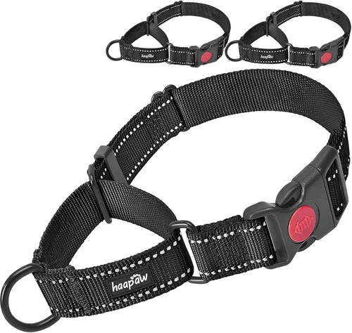 Vista 10 de haapaw Paquete de 2 collares de perro Martingale con hebilla de liberación rápida reflectantes para perros pequeños, medianos y grandes