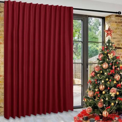 Vista 72 de DWCN - Cortinas para puerta corrediza de patio, cortinas extra anchas para puerta de vidrio, panel de cortina divisora de habitación con privacidad