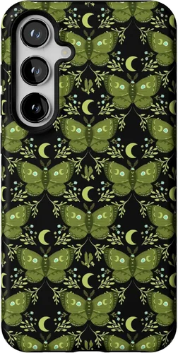 Vista 369 de Casely Funda para Galaxy S9 Postura de cadáver Yoga de esqueleto Diseño protector delgado esencial de doble capa