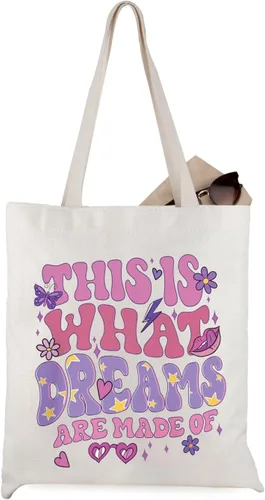 WCGXKO Cartoon Movie Gift This Is What Dreams Are Made Of Canvas Tote Bag
