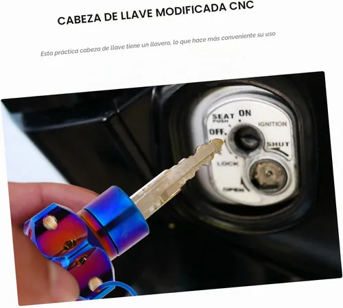 Vista 3 de WOONEKY Concha de Llave Modificada Accesorios De Motocicleta Funda de Llave de Motocicleta Concha con Llave de Seguridad Motocicleta Cabeza de Llave