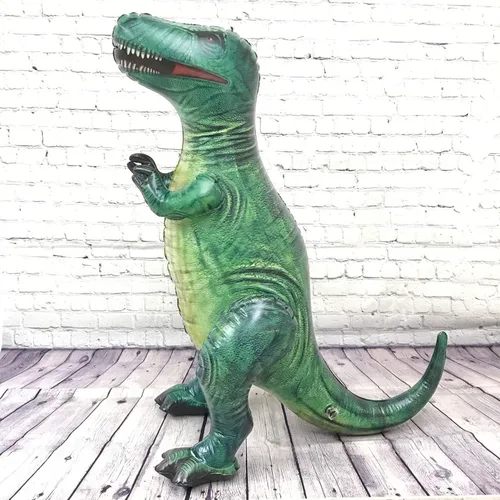 Vista 6 de Jet Creations T-Rex inflable de 37 pulgadas de alto, juguetes inflables de dinosaurios, grandes dinosaurios inflables de animales juguetes