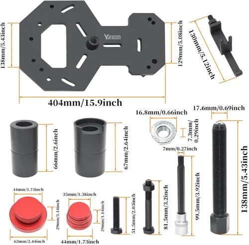 Vista 4 de Kit de Herramientas de Instalación de Transmisión DPS6 de Doble Embrague en Seco, Compatible con Volvo Ford Focus, Reemplazo para FM No. 307675