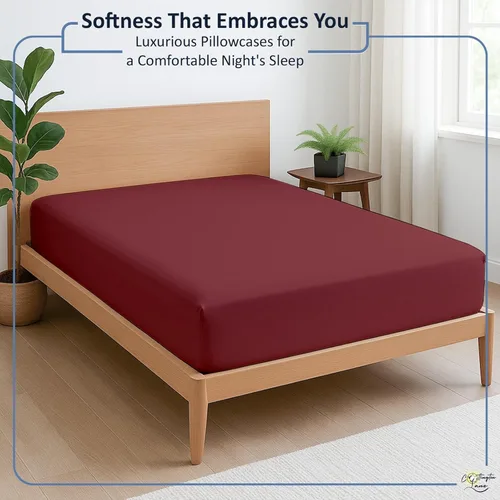 Vista 3 de Cottington Lane Sábana Bajera Individual de 1 Pieza, Calidad de Hotel Premium Microfibra Cepillada con Bolsillo Profundo de 15 Pulgadas, Ultra