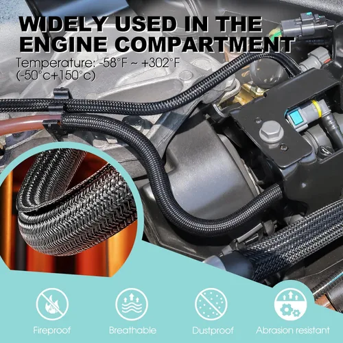 Vista 5 de AGPTEK Funda para cables, 10 pies y 1 pulgada - Organizador de cables de escritorio, ocultador de cables, gestión de cables para computadora, TV