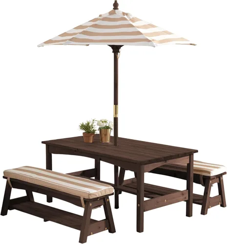 Set mesa y bancos para el aire libre KidKraft, 500, 1