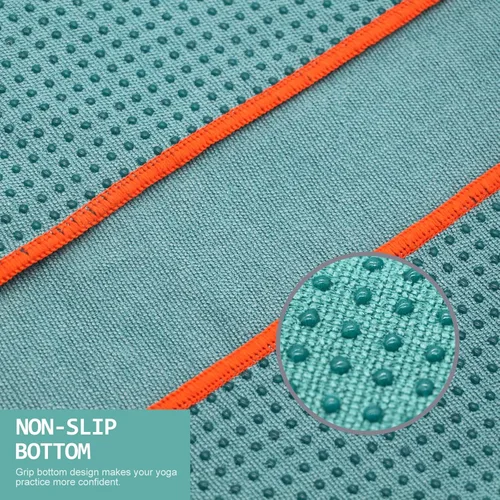 Vista 3 de Eunzel Toalla de yoga caliente – Toalla de microfibra antideslizante para esterilla de yoga con punto de agarre absorbente de sudor, toalla