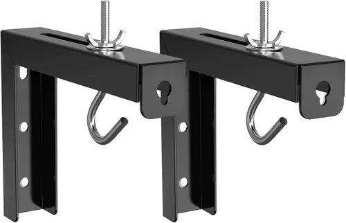 WALI Soporte Universal para Pantalla de Proyector de Techo, Soporte de Montaje en Pared con Soportes en L, Extensión Ajustable de 6 Pulgadas con Kit