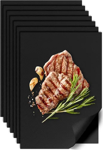 Vista 9 de UBeesize Rollo de Alfombrillas para Parrilla de 13 x 90 Pulgadas para Parrilla al Aire Libre - Tapete de Parrilla BBQ Antiadherente de Servicio