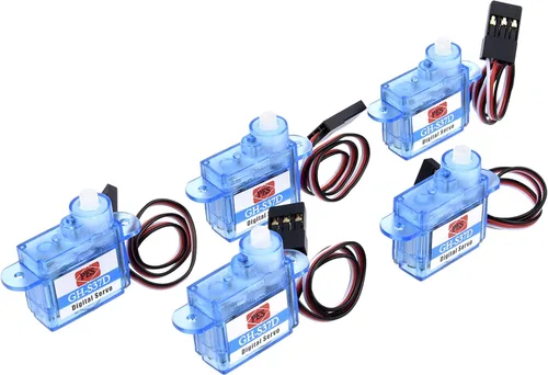 Vista 2 de YoungRC Micro 0.13 oz Servo GH-S37D Mini Servo Digital para Control Aeromodelación Aviones Dirección de Vuelo RC Avión Helicóptero Barco Coche 5